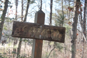 Lenape Trail sign.